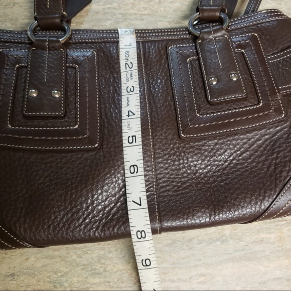 Coach Soho Brown Pebble Grain Leather Satchel H0693-02764 - Picture 5 of 10